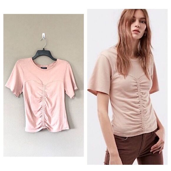 ❗️MOVING SALE: MAKE AN OFFER❗️ Express Ruched Front/Corset Top - Picture 1 of 7